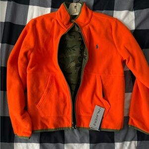 Ralph Lauren Orange Fleece Jacket